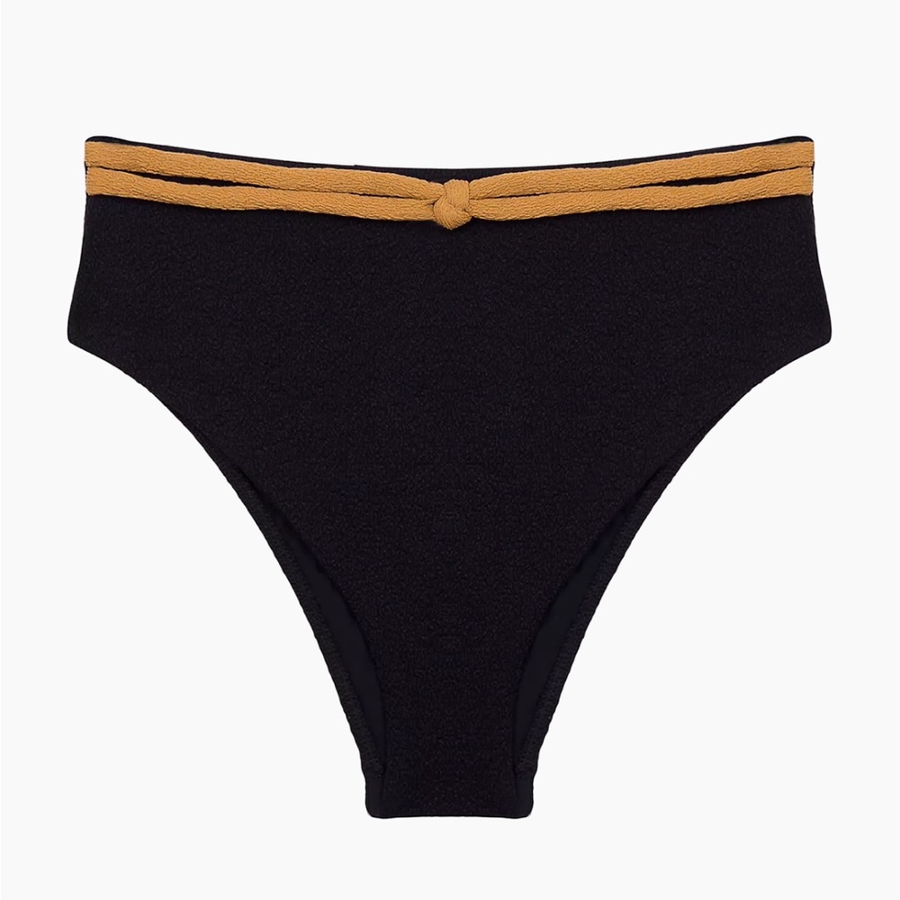 NWOT ViX by Paula Hermanny Edie High-Waist Bikini Bottom SizeS $128